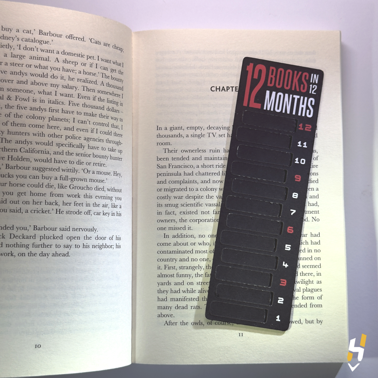Bookmark in book
